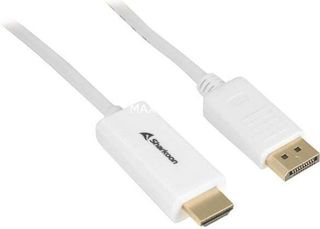 Sharkoon Cable DisplayPort male - HDMI male 4K 60Hz 2m Λευκό (MX-1847829)