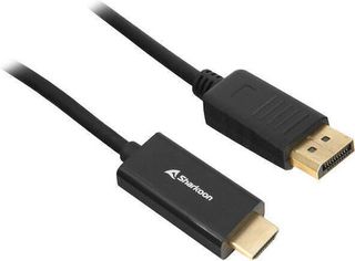Sharkoon Cable DisplayPort male - HDMI male 4K 60Hz 3m Μαύρο (MX-1847826)
