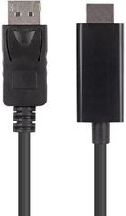 Lanberg Cable DisplayPort male - HDMI male 3m Μαύρο (CA-DPHD-11CC-0030-BK)