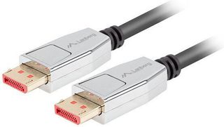 Lanberg Cable DisplayPort male - DisplayPort male 1.8m Γκρι (CA-DPDP-20CU-0018-BK)