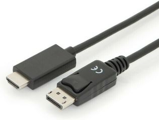 Digitus Cable DisplayPort male - HDMI male 3m Μαύρο (AK-340303-030-S)