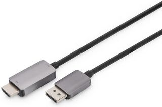 Digitus Cable DisplayPort male - HDMI male 1.8m Μαύρο (DB-340305-018-S)
