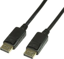 LogiLink Cable DisplayPort male - DisplayPort male 4K 10m Μαύρο (CV0077)