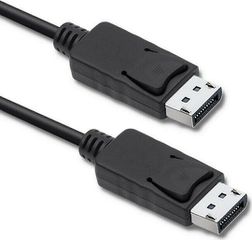 Qoltec Cable DisplayPort male - DisplayPort male 4K 3m Μαύρο (50374)