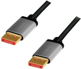 LogiLink Cable DisplayPort male - DisplayPort male 8K 60Hz 1m Μαύρο (CDA0104)