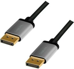 LogiLink Cable DisplayPort male - DisplayPort male 4K 60Hz 2m Μαύρο (CDA0101)