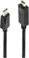 Lindy Cable DisplayPort male - HDMI male 3m Μαύρο (36923)