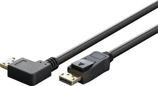 Goobay Cable DisplayPort male υπό γωνία 90°, 8K 144Hz, 2m Μαύρο (77053)