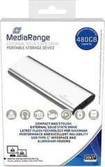 MediaRange USB 3.2 / USB-C Εξωτερικός SSD 480GB M.2 Ασημί