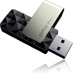 Silicon Power Blaze B30 64GB USB 3.0 Stick Μαύρο
