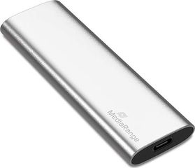 MediaRange USB 3.2 / USB-C Εξωτερικός SSD 120GB M.2 Ασημί