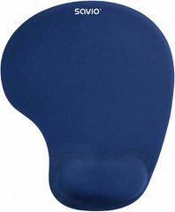 Savio MP-01NB Mouse Pad 230mm με Στήριγμα καρπού Μπλε