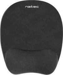 Natec Ergonomic Chipmunk Mouse Pad 230mm με Στήριγμα καρπού Μαύρο