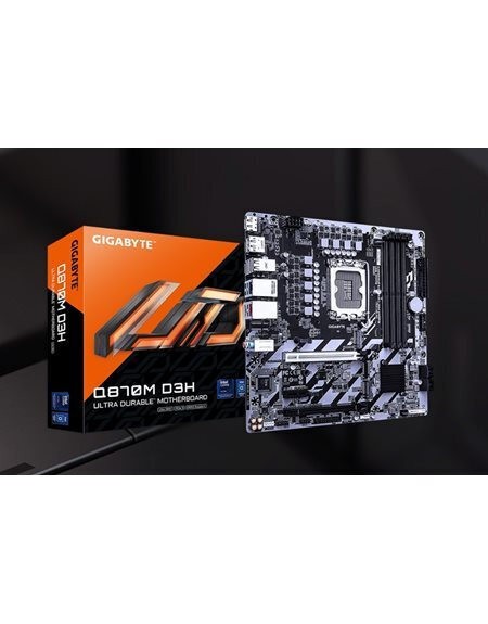 Gigabyte Q870M D3H Micro ATX, Intel 1851 Socket