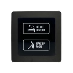 STARPRO SP-B100 εσωτερική μονάδα ενδείξεων DND/MUR αφής με φωτιζόμενο φόντο μαύρο 86x86mm