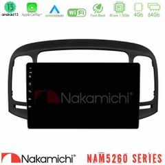 Nakamichi NAM5260 Series 4Core Android13 4+64GB Hyundai Accent 2006-2011 Navigation Multimedia Tablet 9 Με Carplay & Android Auto | Pancarshop
