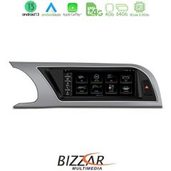 Bizzar OEM AUDI A4 (B8) 2008-2012 (Με MMI3G) Android13 8Core 4+64GB Navigation Multimedia Station 8.8 | Pancarshop