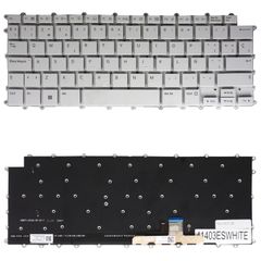 Teclado Español para Portátil - Spanish Laptop Keyboard για LG Gram 14 2023 14Z90R 14ZD90R 14Z90RS 14Z90R-G AEW74230112T SN8000B SG-A4920-2EA KT01-20B9CK03SPA01 ES Nο Frame Backlight White ( Κωδ.41403
