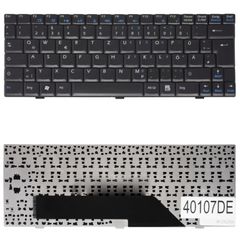 Deutsche Tastatur für Laptop - German Laptop Keyboard για MSI Wind U90 U90X U100 U100X U101C U101 U101B U110 U115 U120 U123 U123H U123T N011 V022322BS2 S1N-1UUS2G1-C54 DE Black ( Κωδ.40107DE )