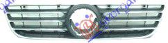 Carro Μάσκα Μαύρη Με Χρώμιο κατάλληλο για VW CROSS POLO 2005-2009 (9N3) / 6Q0853651F03C - 1 Τεμ
