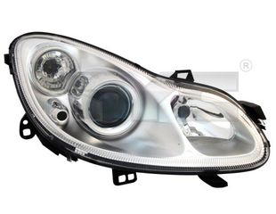 SMART FORTWO 451 01.07-07.14 Προβολείς Headlamp L (H7/H7, electric, with motor, insert colour: chromium-plated)