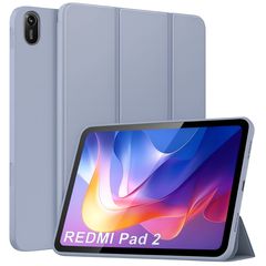 Θήκη iPad Trifold Smart View και πίσω TPU για Xiaomi Redmi Pad 2 - Βιολετί