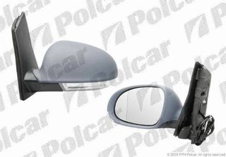 Carro ΚαθρέφτηΣ ΗΛΕΚΤΡΙΚΟΣ ΘερμαινόμενοΣ Βαφόμενος (Με Φλας) (ASPHERICAL GLASS) κατάλληλο για VW GOLF PLUS 2004-2009 (5M1/521) / 5M1857507AS - Αριστερό - 1 Τεμ