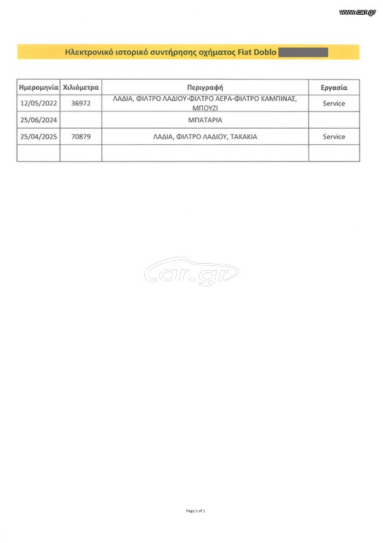 Fiat Doblo 2018 ΙΧ 7θέσιο, Ελληνικό, 95hp, Οθόνη, Βιβλίο, 2 Ετη Εγγύηση thumbnail 30