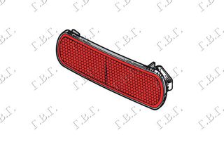 Αντανακλαστικό Πίσω Προφυλακτήρα / FIAT BRAVA 95-03 - Αριστερό - 1 Τεμ