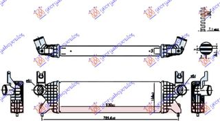 ΨΥΓΕΙΟ INTERCOOLER 1.0-1.4 TURBO ΒΕΝΖΙΝΗ (520x160x50)