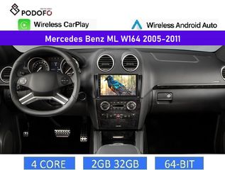Mercedes Benz ML W164 (2005-2011) Android οθόνη 9" 2+32GB Ασύρματο CarPlay & Aσύρματο Android Auto | GPS | EQ | WiFi
