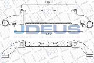Carro Ψυγείο INTEROOLER 2.0i-16V - 2.2CDi-2.5TDi (430x110) κατάλληλο για MERCEDES C CLASS 1993-1999 (W202) / A2025001100 - 1 Τεμ
