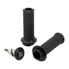 Biltwell Χειρολαβές / Grips μοτοσυκλέτας για Harley Davidson 1" diameter handlebar | Alumicore grips. Black