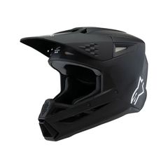 Κράνος Μηχανής Παιδικό Off Road Alpinestars  Youth SM3 Solid Helmet Μαύρο