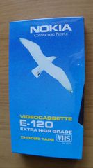 Βιντεοκασέτα Nokia VHS E-120 καινούργια, σφραγισμένη