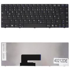 Deutsche Tastatur für Laptop - German Laptop Keyboard για MSI CR400 EX460 U200 ULV723 X-Slim X300 X320 X340 X400 Medion Akoya Mini E1312 E1313 MP-09B56GB-359 DE Black ( Κωδ.40212DE )
