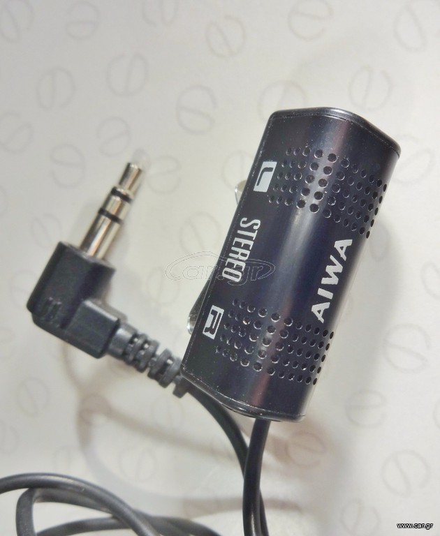 AIWA Stereo Microphone with Lapel Clip