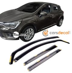 Ανεμοθραύστες Renault Clio 5D 2019+Εμπρός-Πίσω Φιμέ HEKO 4 Τεμ.