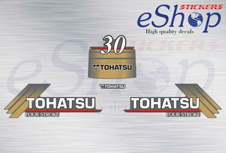 Αυτοκόλλητα σετ για Tohatsu 30 Hp 4 stroke έκδοση2003 2004