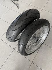KTM 640 LC4 adventure 1998/2007 Ζευγάρι ζάντολαστιχα αλουμινίου Super Motart με Στεφάνια τις BEHR Made in Germany  σε άριστη κατάσταση-thumb-1