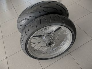 KTM 640 LC4 adventure 1998/2007 Ζευγάρι ζάντολαστιχα αλουμινίου Super Motart με Στεφάνια τις BEHR Made in Germany  σε άριστη κατάσταση-thumb-4