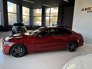 Mercedes-Benz C 220 2021 AMG LINE Hyacinth Red Metallic !!-thumb-5