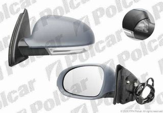 Carro ΚαθρέφτηΣ ΗΛΕΚΤΡΙΚΟΣ ΘερμαινόμενοΣ Βαφόμενος (Με Φλας) (Α Ποιότητα) (CONVEX GLASS) κατάλληλο για VW GOLF VI VARIANT 2009-2014 (AJ5) / 1K1857502BF9B9 - Δεξί - 1 Τεμ