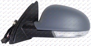 Carro ΚαθρέφτηΣ ΗΛΕΚΤΡΙΚΟΣ ΘερμαινόμενοΣ Βαφόμενος (Με Φλας & Φως Ασφαλείας) (ASPHERICAL GLASS) κατάλληλο για VW JETTA 2005-2010 (1K2) - Αριστερό - 1 Τεμ