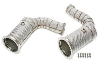 Downpipe Βελτίωσης  +20-30HP ΕΧΤΡΑ με καταλυτικό μετατροπέα και θερμομονωτική ασπίδα, κατάλληλος για Porsche Cayenne Turbo τύπου 9YA  +20-30HP Βελτίωσης