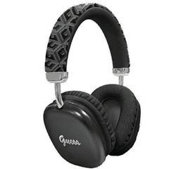 Gcube Metallic Script Logo Ασύρματα/Ενσύρματα Over Ear Ακουστικά - Μαύρα