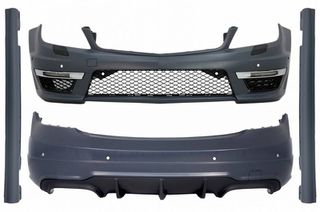 Body Kit Για Mercedes-Benz C-Class W204 07-14 C63 Facelift Amg Look Με DRL-thumb-5