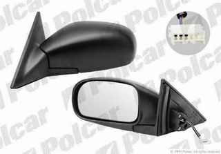 Carro ΚαθρέφτηΣ ΗΛΕΚΤΡΙΚΟΣ (Α Ποιότητα) (FLAT GLASS) κατάλληλο για SUZUKI BALENO Sedan-Hatchback 1998-2002 (EG) / 84702-60G51 - Αριστερό - 1 Τεμ