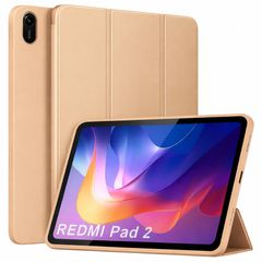 Θήκη Trifold Smart View και πίσω TPU για Xiaomi Redmi Pad 2 - Χρυσό