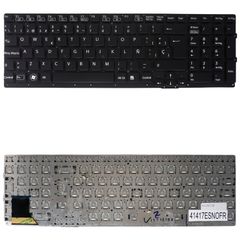 Teclado Español para Portátil - Spanish Laptop Keyboard για Sony Vaio VPC-SE VPCSE VPCSE1E1E VPCSE1J1E VPCSE1L1E 148986411 148986841 148986151 9Z.N6CBF.201 NSK-SE2BF ES Nο Frame Black ( Κωδ.41417ESNOF
